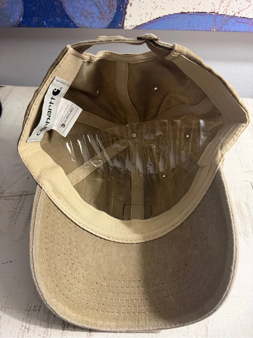 Carhartt Tan Baseball Cap and Black Knit Beanie Set